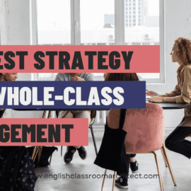 Reads "My Best Strategy for Whole-Class Engagement" which is the use of collaborative classroom projects