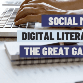 Social Media and Digital Literacy Banner - What the Great Gatsby Teaches Us